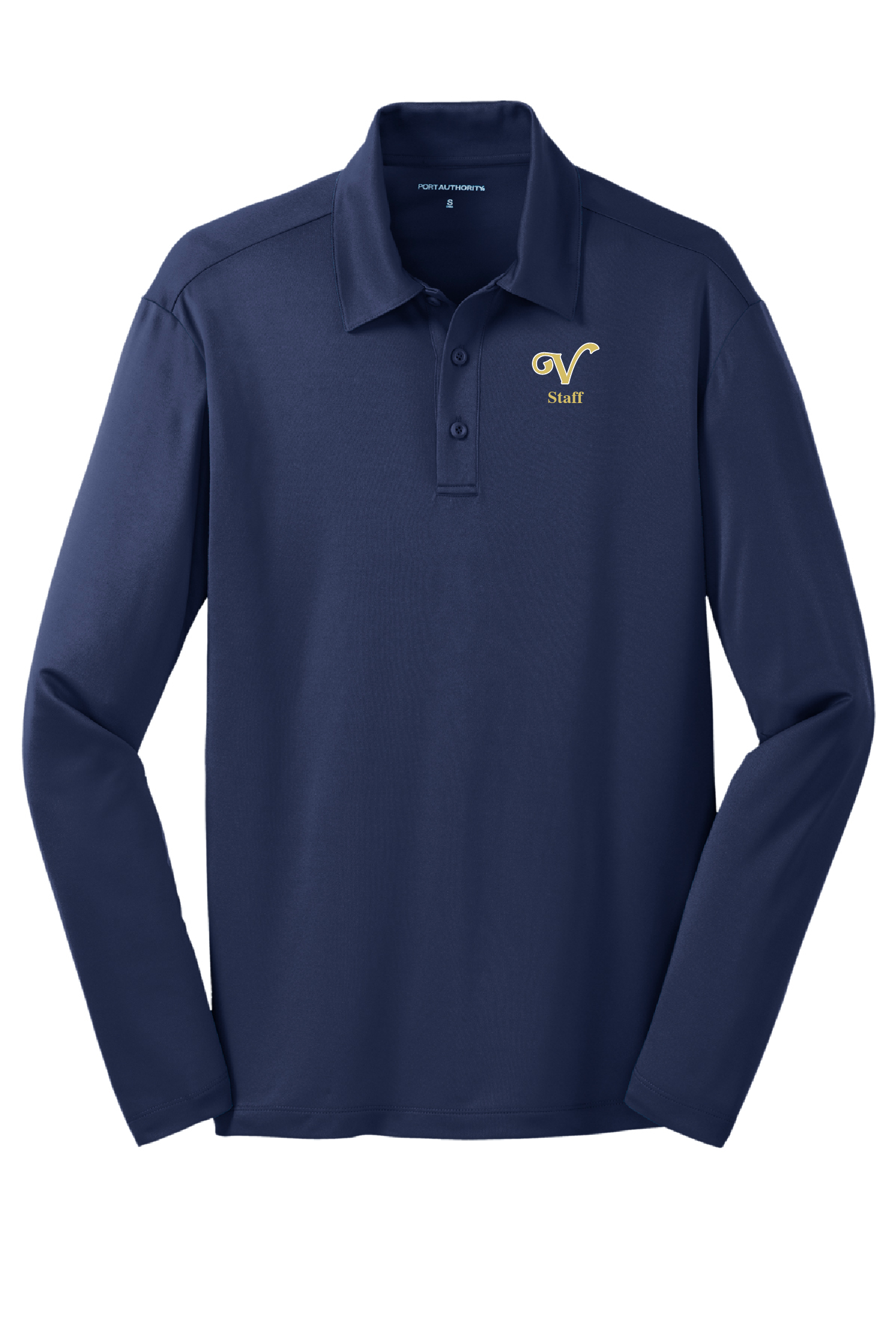 Men’s Port Authority® Silk Touch™ Performance Long Sleeve Polo - Image 3