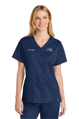 Ladies Health Sciences Academy Scrub Top