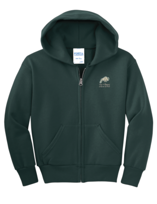 Youth Cotton Full Zip Hoodie