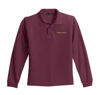 Youth Soft Cotton Long Sleeve Polo