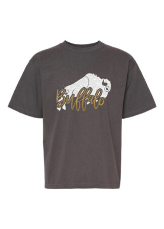 M&O Youth Buffalo Graphic Glitter Tee