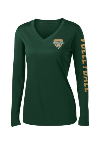 Ladies Stampeders Volleyball Long Sleeve DriFit Spirit Tee