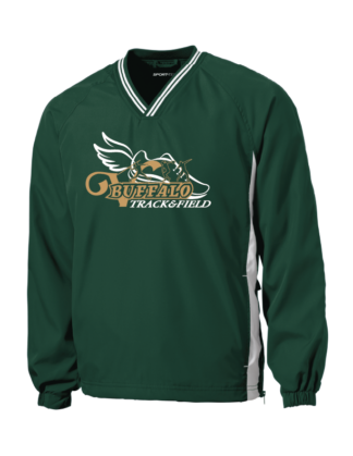 Sport-Tek® Tipped V-Neck Raglan Wind Shirt