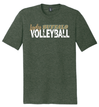 Adult Volleyball Silhouettes Tri Blend S/s Tee