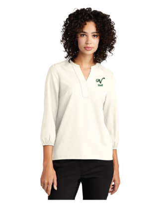 Staff Mercer+Mettle Women's Stretch Crepe 3/4-Sleeve Blouse