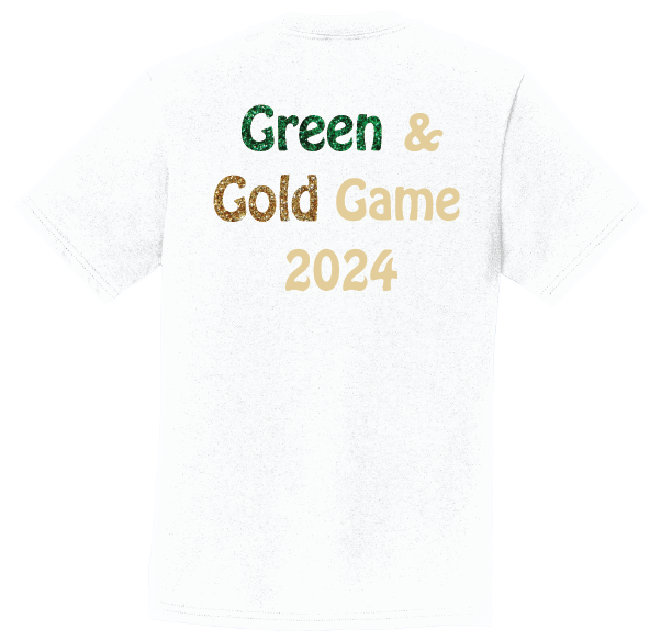 Stampeders Cheer Green & Gold Tees - Image 2