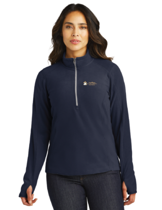 Ladies Port Authority® Microfleece 1/2-Zip Pullover