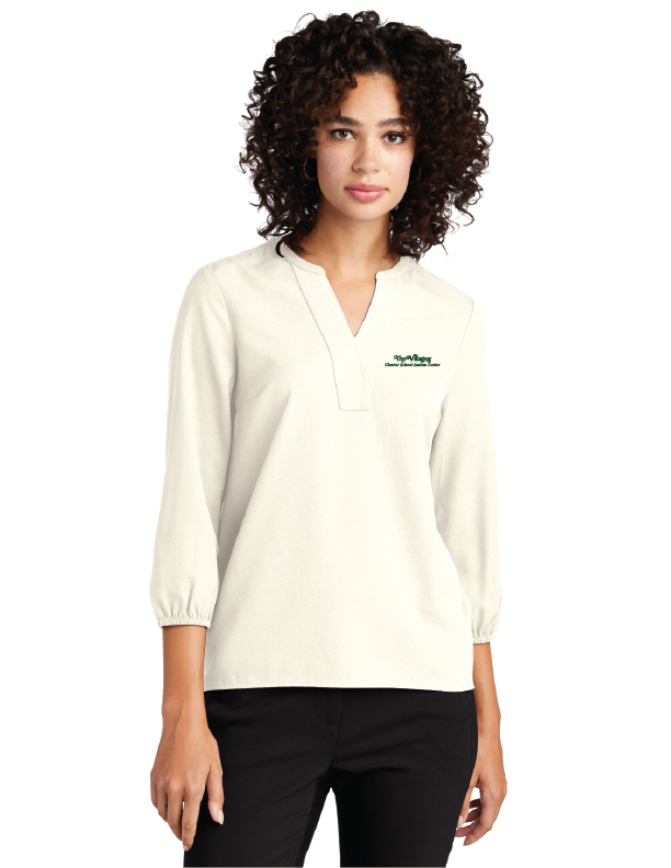 Mercer+Mettle® Women's Stretch Crepe 3/4-Sleeve Blouse
