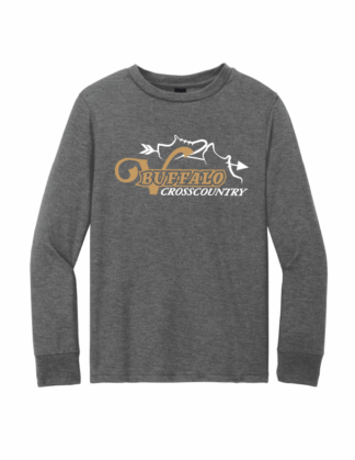 Youth Grey Frost L/S Triblend Tee (DT132Y)