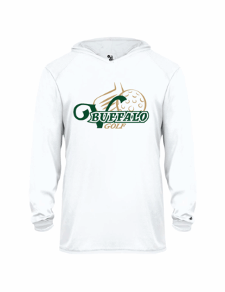 Youth White Hooded L/S Tee (Girls Team)