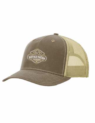 Richardson Wax Finish 5 Panel Western Buffalo Nation Cap