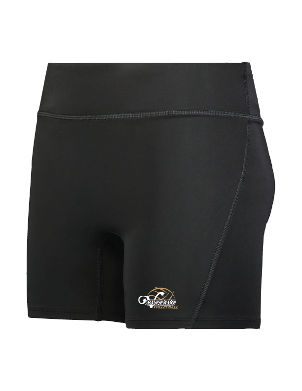 Ladies Black Spandex Shorts (345594)