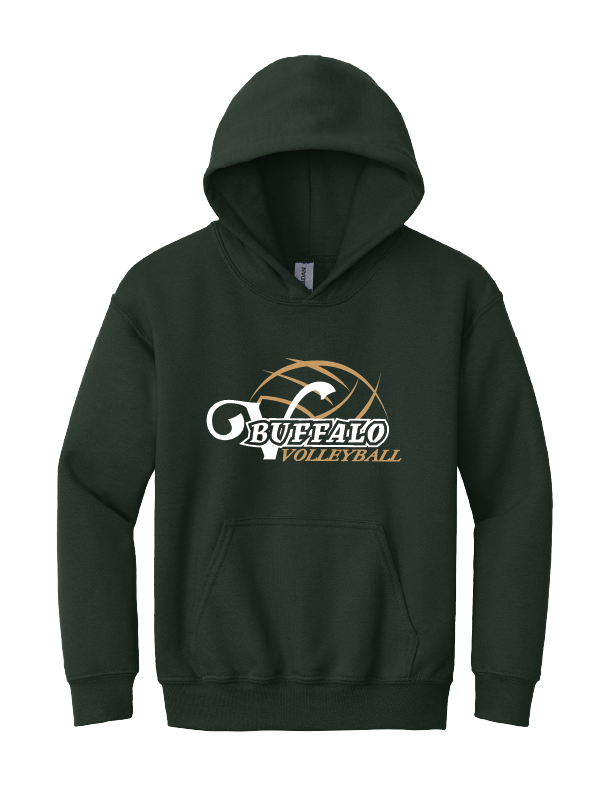 Youth Forest Green Hoodie (18500B)