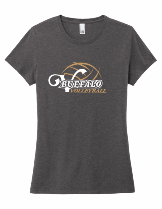 Ladies Heather Charcoal S/S Triblend Tee (DM130L)