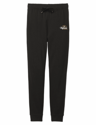 Ladies Black TriFleece Joggers (DT1310)