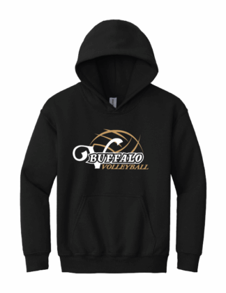 Youth Black Hoodie (18500B)