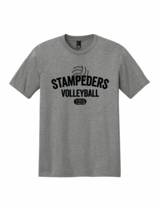 Adult Stampeders Volleyball Grey Frost TriBlend Practice Tee '25