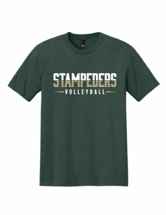 Adult Stampeders Volleyball Heather Forest TriBlend Practice Tee '25