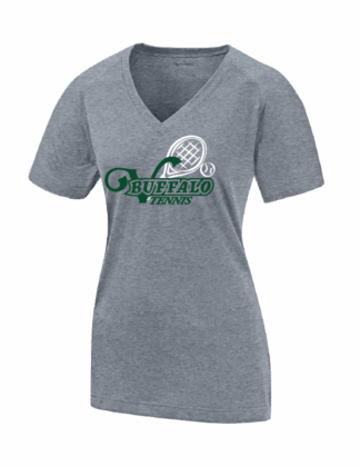 Ladies Heather Grey V-Neck Tee (LST700)