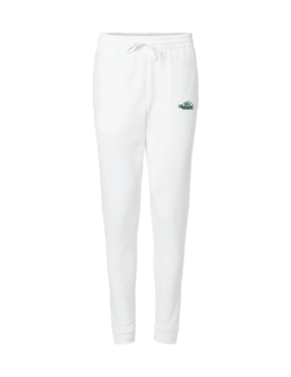 Adult White Cotton Blend Joggers (975MPR)