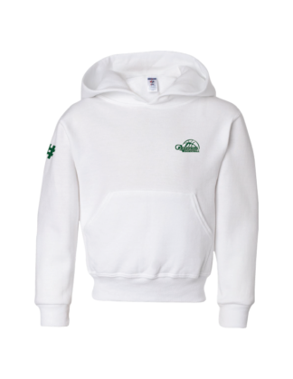 Youth White Cotton Blend Hoodie (996YR)